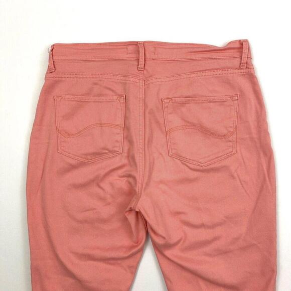 Lee Platinum Label Crop Women's size 10 Pink Denim Capris Jeans - Picture 2 of 4